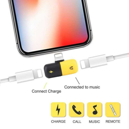 Adaptateur Lightning pour Charge et Ecouter ( | Smarty Paris